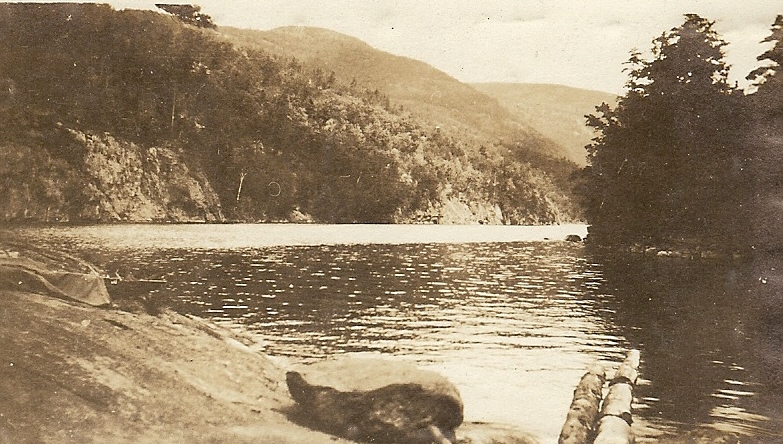 Apperson photo of the Narrows at Lake George, c. 1915